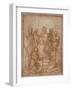 Enthroned Madonna with Child and Eight Saints (Composition Stud), 1528-Andrea del Sarto-Framed Giclee Print