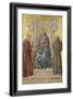 Enthroned Madonna with Child and Saints Gerhard and Katharina, C.1450-Paolo Di Stefano Badaloni Schiavo-Framed Giclee Print