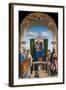 Enthroned Madonna with Child and Saints Peter, Romuald, Benedict and Paul, Ca 1595-Giovanni Battista Cima Da Conegliano-Framed Giclee Print