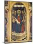 Enthroned Madonna with Child Between Angels with Musical Instruments-Vincenzo Foppa-Mounted Giclee Print