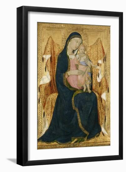 Enthroned Madonna with Child, C.1340-Lippo Memmi-Framed Giclee Print