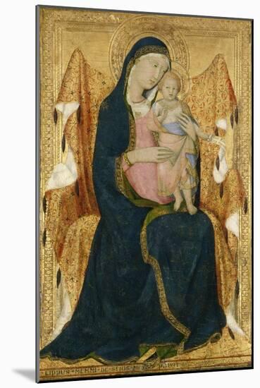 Enthroned Madonna with Child, C.1340-Lippo Memmi-Mounted Giclee Print