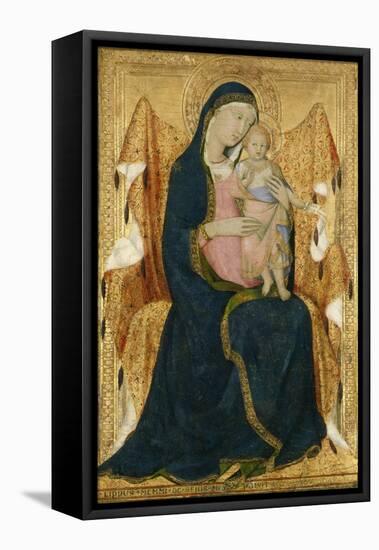 Enthroned Madonna with Child, C.1340-Lippo Memmi-Framed Stretched Canvas