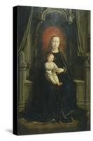 Enthroned Madonna with Child or Madonna of Grapes, Central Panel of Cervara Altarpiece, 1506-Gerard David-Stretched Canvas