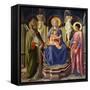 Enthroned Madonna-null-Framed Stretched Canvas