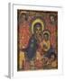 Enthroned Virgin with Child and Angels, Detail from Triptych. Ethiopia, 18th-19th Century-null-Framed Giclee Print