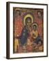 Enthroned Virgin with Child and Angels, Detail from Triptych. Ethiopia, 18th-19th Century-null-Framed Giclee Print