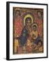 Enthroned Virgin with Child and Angels, Detail from Triptych. Ethiopia, 18th-19th Century-null-Framed Giclee Print