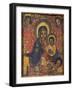 Enthroned Virgin with Child and Angels, Detail from Triptych. Ethiopia, 18th-19th Century-null-Framed Giclee Print