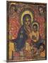 Enthroned Virgin with Child and Angels, Detail from Triptych. Ethiopia, 18th-19th Century-null-Mounted Giclee Print
