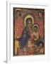 Enthroned Virgin with Child and Angels, Detail from Triptych. Ethiopia, 18th-19th Century-null-Framed Giclee Print