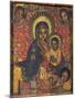 Enthroned Virgin with Child and Angels, Detail from Triptych. Ethiopia, 18th-19th Century-null-Mounted Giclee Print