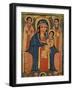 Enthroned Virgin with Child and Angels, Detail from Triptych. Ethiopia 18th-19th Century-null-Framed Giclee Print