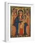 Enthroned Virgin with Child and Angels, Detail from Triptych. Ethiopia 18th-19th Century-null-Framed Giclee Print