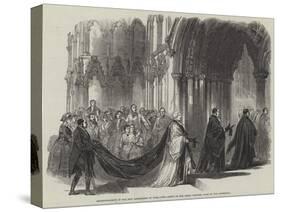 Enthronisation of the New Archbishop of York, the Entry at the Great Western Door of the Cathedral-null-Stretched Canvas