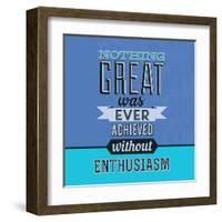 Enthusiasm 1-Lorand Okos-Framed Art Print