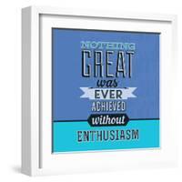 Enthusiasm 1-Lorand Okos-Framed Art Print