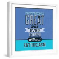 Enthusiasm 1-Lorand Okos-Framed Art Print