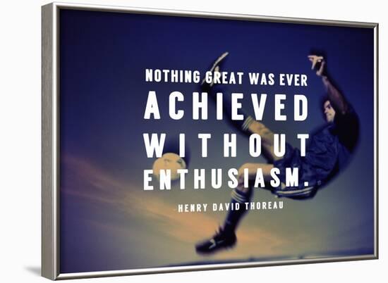 Enthusiasm-Sports Mania-Framed Art Print