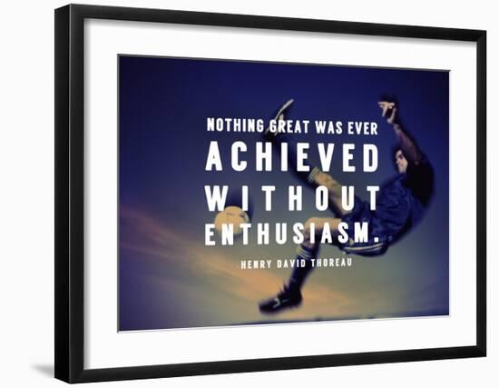 Enthusiasm-Sports Mania-Framed Art Print