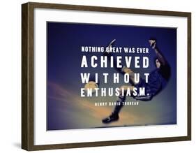 Enthusiasm-Sports Mania-Framed Art Print