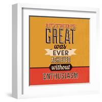 Enthusiasm-Lorand Okos-Framed Art Print