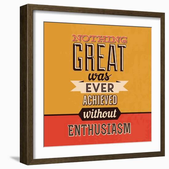 Enthusiasm-Lorand Okos-Framed Art Print