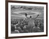 Enthusiastic Fan Cheering in Stands During Cuban Baseball Game-Mark Kauffman-Framed Photographic Print