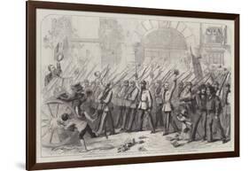 Enthusiastic Reception Given to the British Volunteers for Garibaldi at Naples-Thomas Nast-Framed Giclee Print