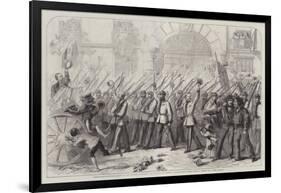 Enthusiastic Reception Given to the British Volunteers for Garibaldi at Naples-Thomas Nast-Framed Giclee Print