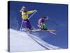 Enthusiastic Skiers-null-Stretched Canvas