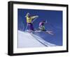 Enthusiastic Skiers-null-Framed Photographic Print