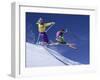 Enthusiastic Skiers-null-Framed Photographic Print