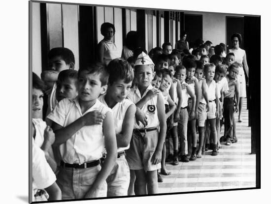 Entire Population of Costa Rica is Inoculated Against Smallpox, Measles and Polio-Lynn Pelham-Mounted Photographic Print