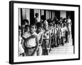 Entire Population of Costa Rica is Inoculated Against Smallpox, Measles and Polio-Lynn Pelham-Framed Photographic Print