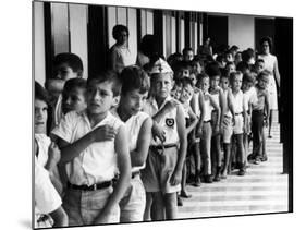 Entire Population of Costa Rica is Inoculated Against Smallpox, Measles and Polio-Lynn Pelham-Mounted Photographic Print