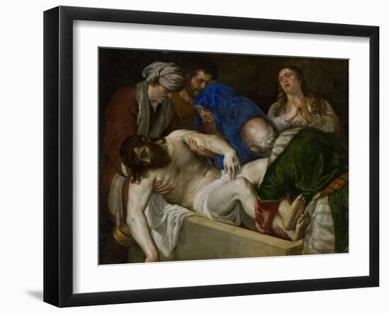 Entombment of Christ-Titian (Tiziano Vecelli)-Framed Giclee Print