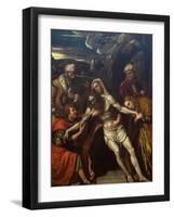 Entombment of Christ-Moretto Da Brescia-Framed Art Print