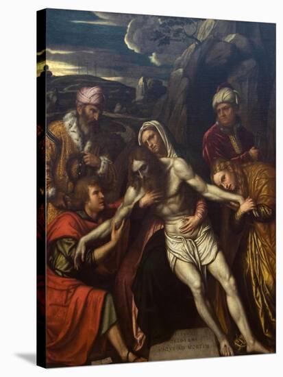 Entombment of Christ-Moretto Da Brescia-Stretched Canvas