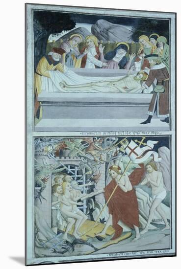 Entombment of Jesus Christ and Harrowing of Hell-Giovanni Canavesio-Mounted Giclee Print