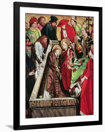 Entombment of St. Stephen and St. Lawrence in Rome, from the Altarpiece of St. Stephen, C.1470 (Oil-Michael Pacher-Framed Giclee Print