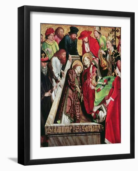 Entombment of St. Stephen and St. Lawrence in Rome, from the Altarpiece of St. Stephen, C.1470 (Oil-Michael Pacher-Framed Giclee Print