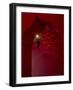 Entrance and Lantern in a Riad in the Medina, Marrakech, Morocco-David H. Wells-Framed Premium Photographic Print