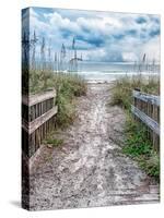Entrance Beach-Mary Lou Johnson-Stretched Canvas