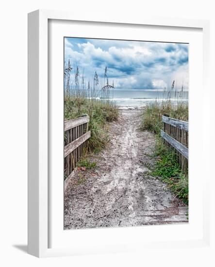 Entrance Beach-Mary Lou Johnson-Framed Photo