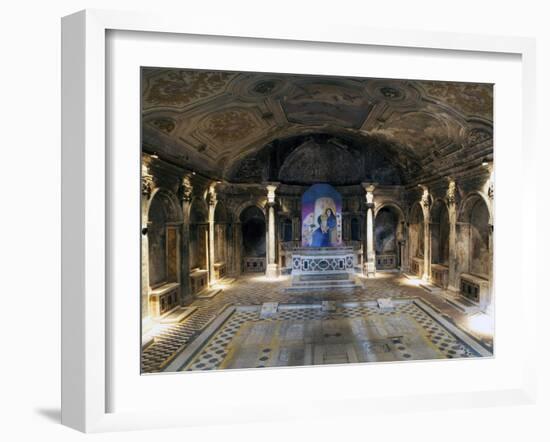 Entrance Chamber of the Catacombs of San Gaudioso (St. Gaudiosus), Naples, Campania, Italy, Europe-Oliviero Olivieri-Framed Photographic Print