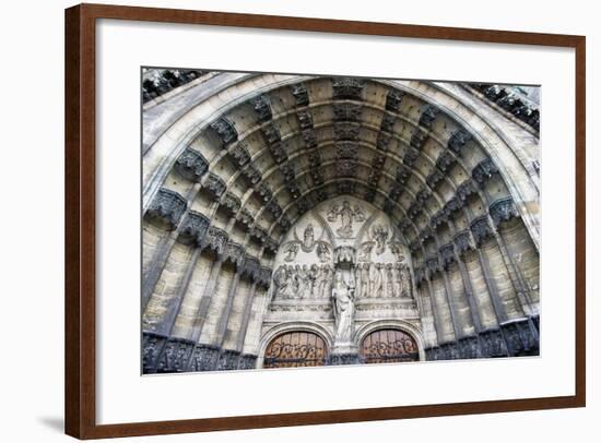 Entrance, Church of Notre-Dame-Au-Lac-Jean D'Oisy-Framed Giclee Print