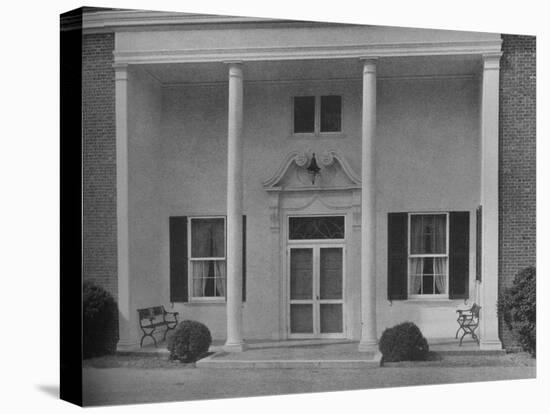 Entrance detail, Creek Club, Locust Valley, New York, 1925-null-Stretched Canvas