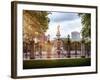 Entrance Gate at Buckingham Palace with Victoria Memorial - London - UK - England - United Kingdom-Philippe Hugonnard-Framed Photographic Print