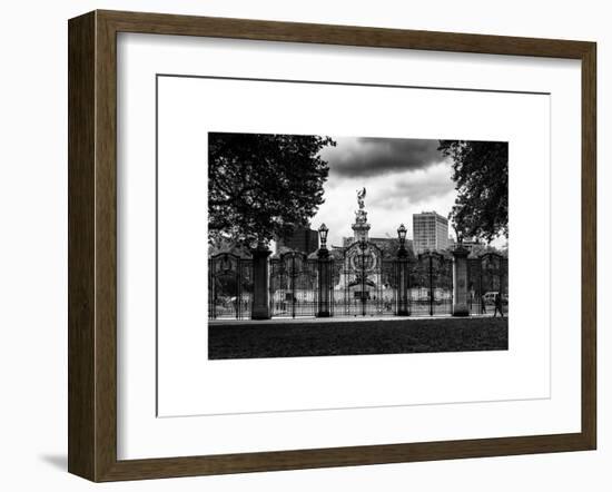 Entrance Gate at Buckingham Palace with Victoria Memorial - London - UK - England - United Kingdom-Philippe Hugonnard-Framed Art Print